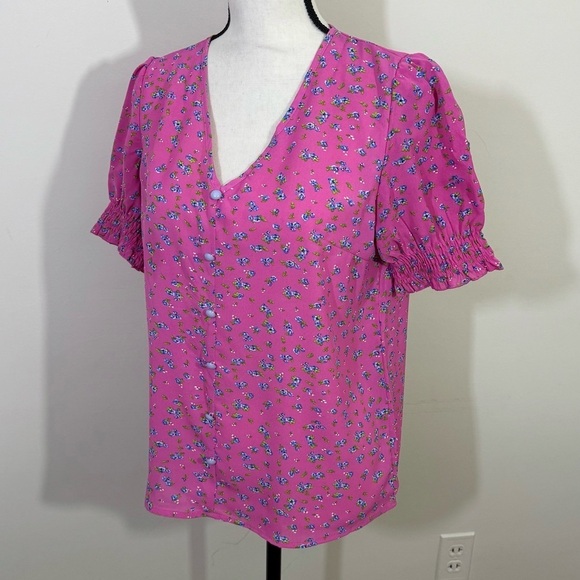 Floral Pink Blouse - Picture 4 of 11